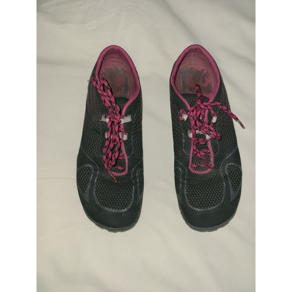 Merrell Pace Glove Womens 9 Black Pink Barefoot Running Shoes Vibram J48092